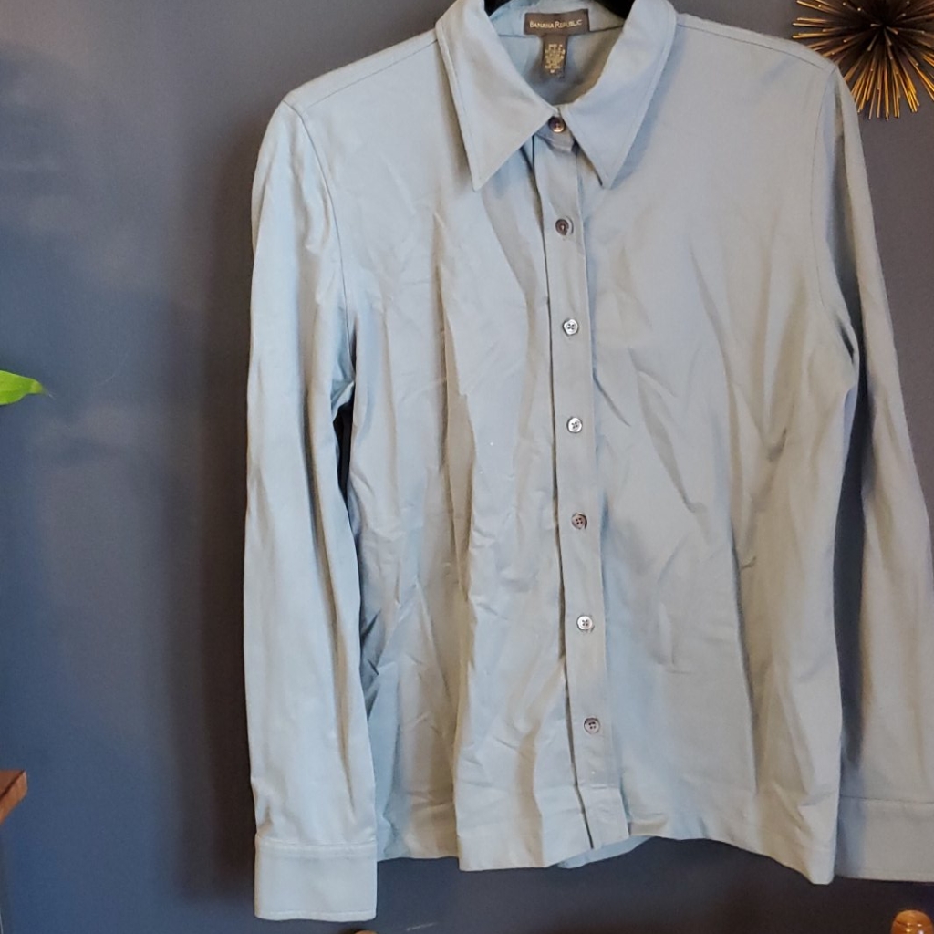 Banana Republic Nylon Lycra Long Sleeve Blouse